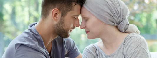 Woman Chemo Cancer Patient with Man